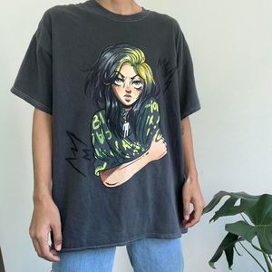 billie eilish anime urban outfitters sold out merch t-shirt